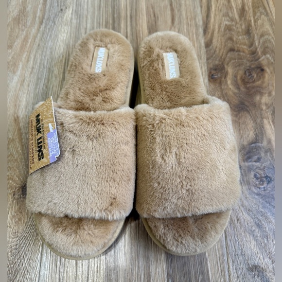 MUK LUKS WOMEN'S KIRSTEY SLIDE SLIPPER Brown Size L (9-10) NWT - Picture 8 of 8